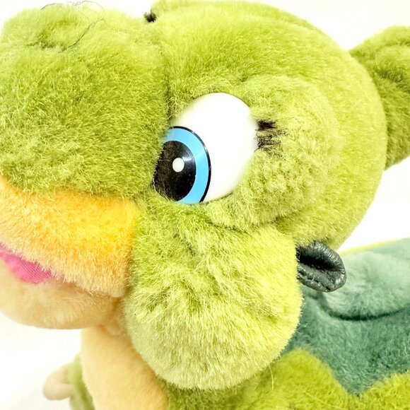 Land Before Time DUCKY Plush Green Stuffed Dinosaur ~ Vintage 1988 Amblin - Picture 5 of 11